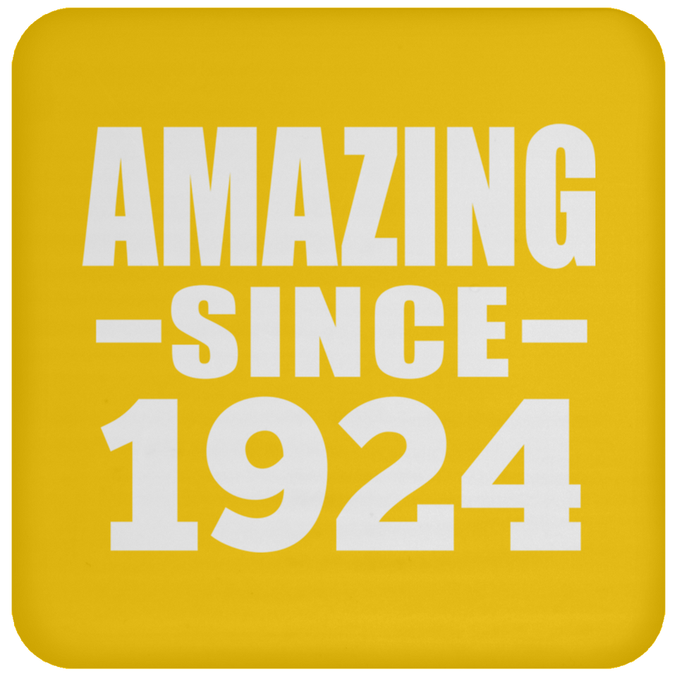 100th Birthday Amazing Since 1924 - Drink Coaster