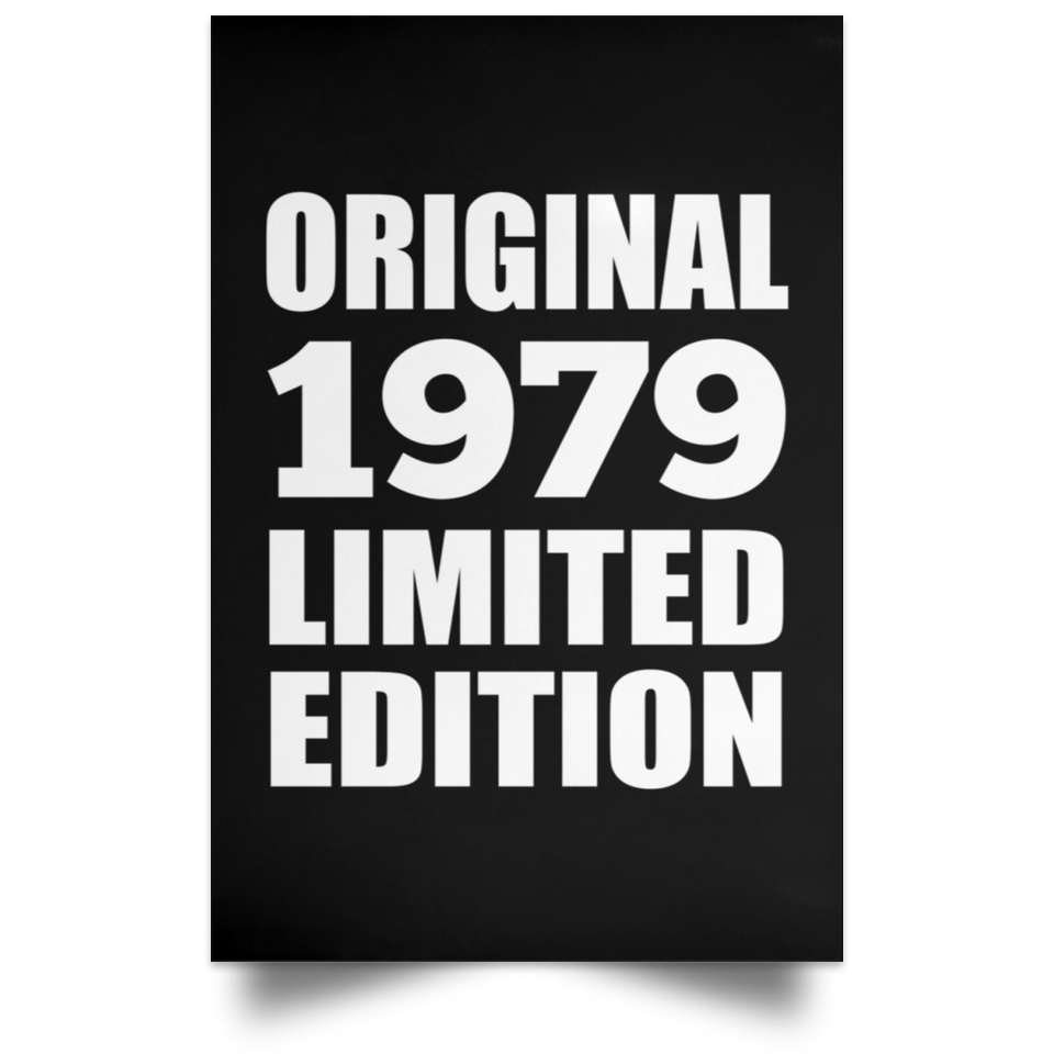 45th Birthday Original 1979 Limited Edition - Poster Portrait