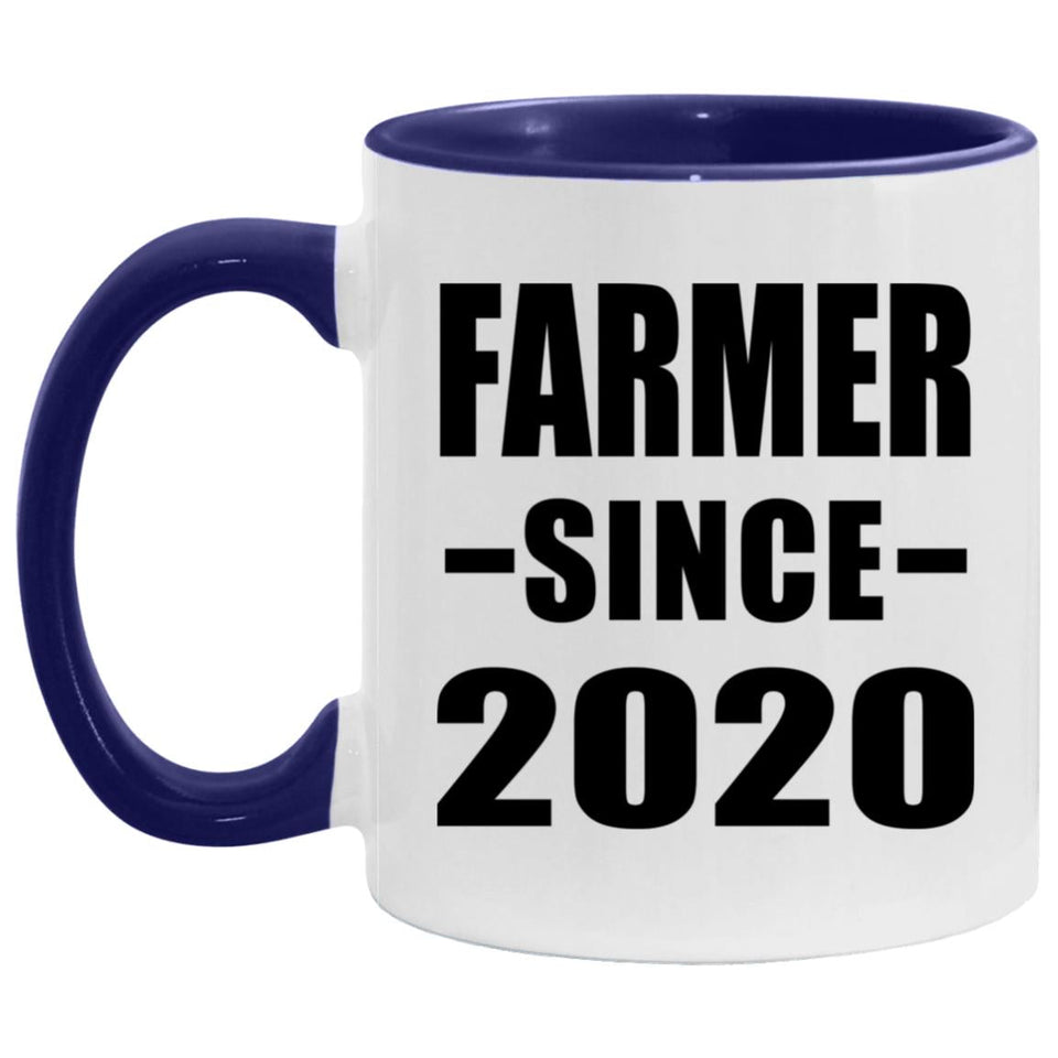 Farmer Since 2020 - 11oz Accent Mug Purple