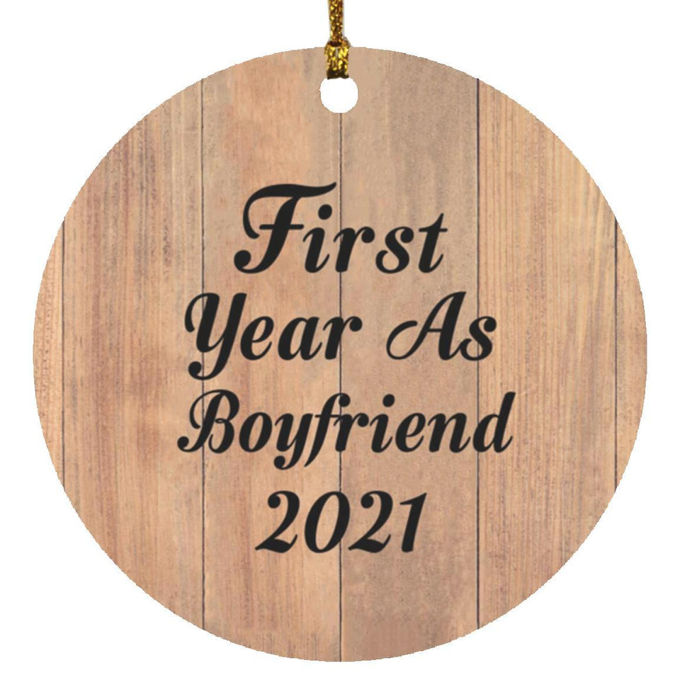 First Year As Boyfriend 2021 - Circle Ornament C