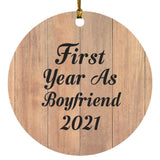 First Year As Boyfriend 2021 - Circle Ornament C