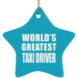 World's Greatest Taxi Driver - Star Ornament