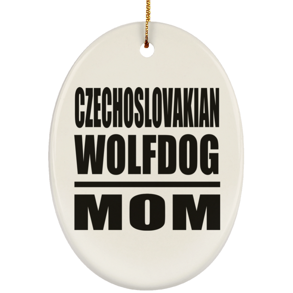 Czechoslovakian Wolfdog Mom - Oval Ornament