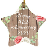 Happy 41st Anniversary 2020 - Star Ornament B