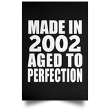 22nd Birthday Made In 2002 Aged to Perfection - Poster Portrait