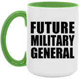 Future Military General - 15oz Accent Mug Green