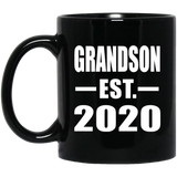 Grandson Established EST. 2020 - 11oz Coffee Mug Black