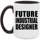 Future Industrial Designer - 15oz Accent Mug Black