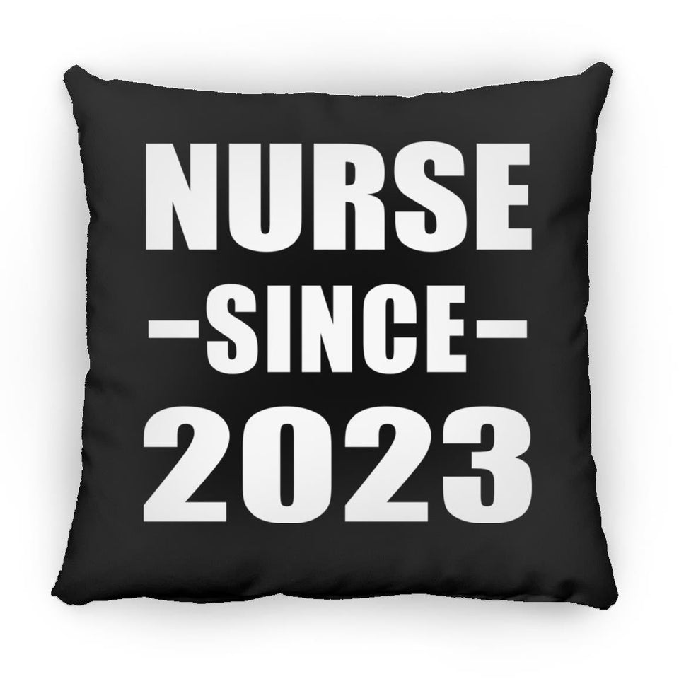 Nurse Since 2023 - Throw Pillow Black