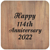 Happy 114th Anniversary 2022 - Drink Coaster C
