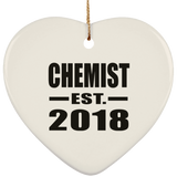 Chemist Established EST. 2018 - Heart Ornament