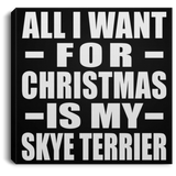 All I Want For Christmas Is My Skye Terrier - Canvas Square