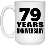 79th Anniversary 79 Years - 15 Oz Coffee Mug