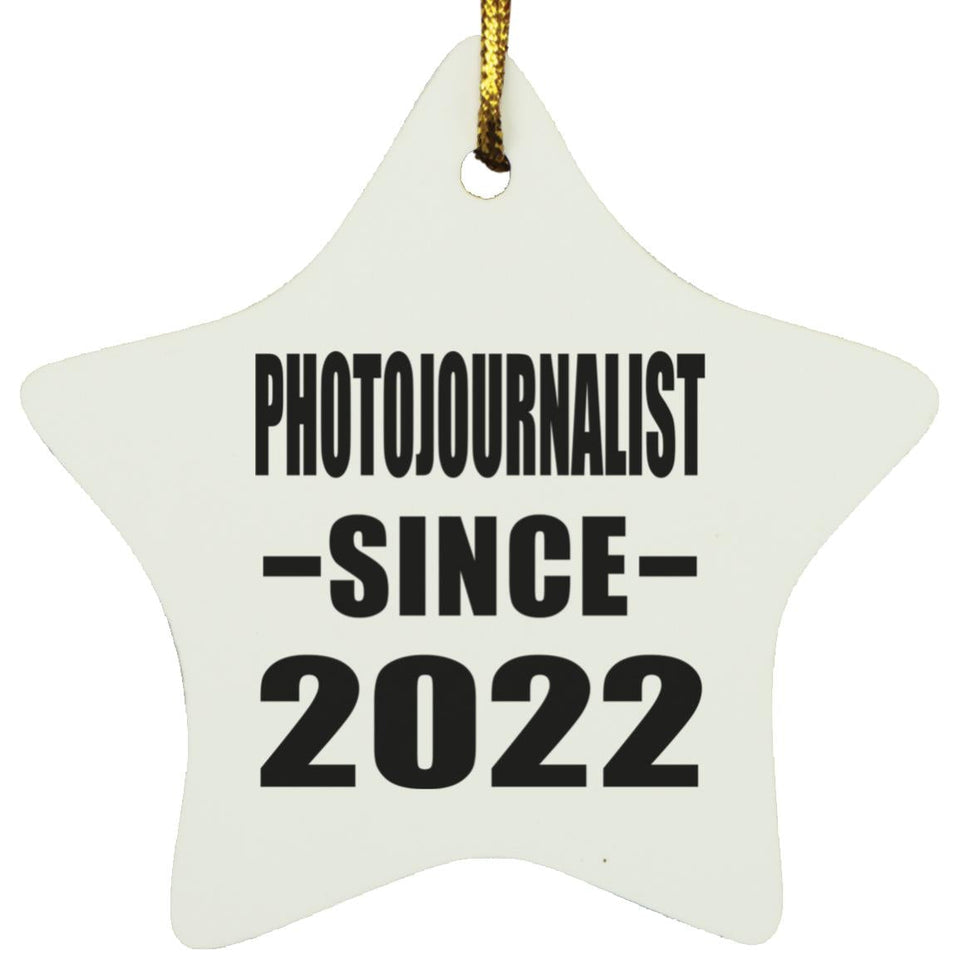Photojournalist Since 2022 - Star Ornament
