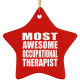 Most Awesome Occupational Therapist - Star Ornament