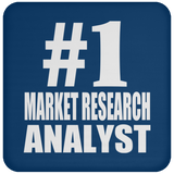 Number One #1 Market Research Analyst - Drink Coaster