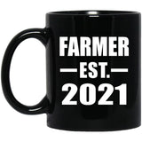 Farmer Established EST. 2021 - 11oz Coffee Mug Black