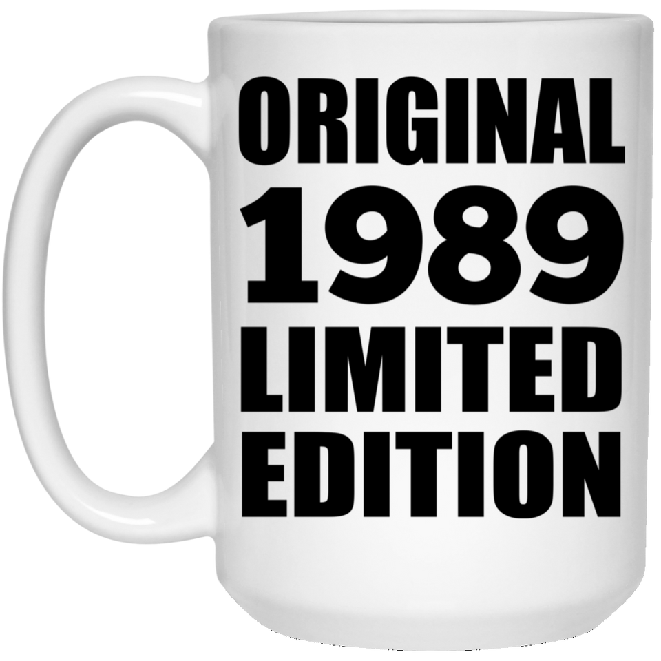 35th Birthday Original 1989 Limited Edition - 15oz Coffee Mug
