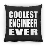 Coolest Engineer Ever - Throw Pillow Black
