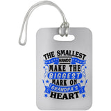 The Smallest Hands Make The Biggest Mark On Grandpa's Heart - Luggage Bag Tag