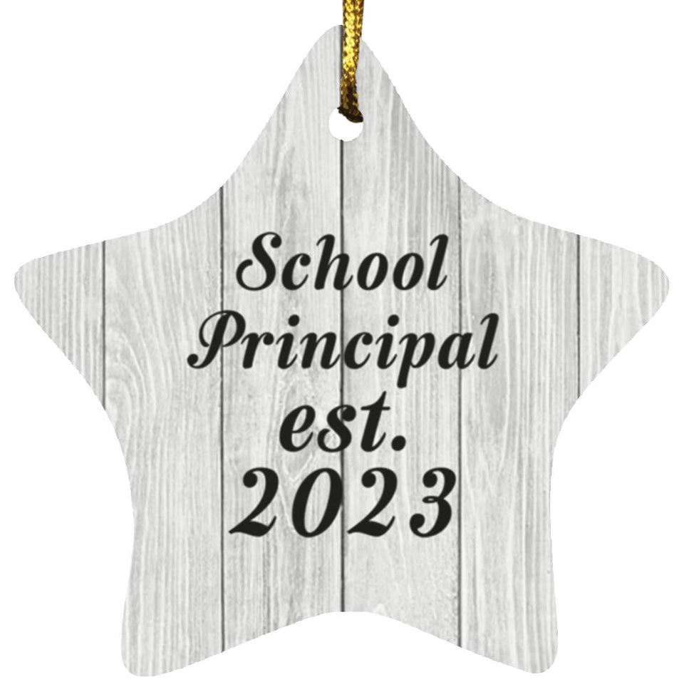 School Principal Established Est. 2023 - Star Ornament F