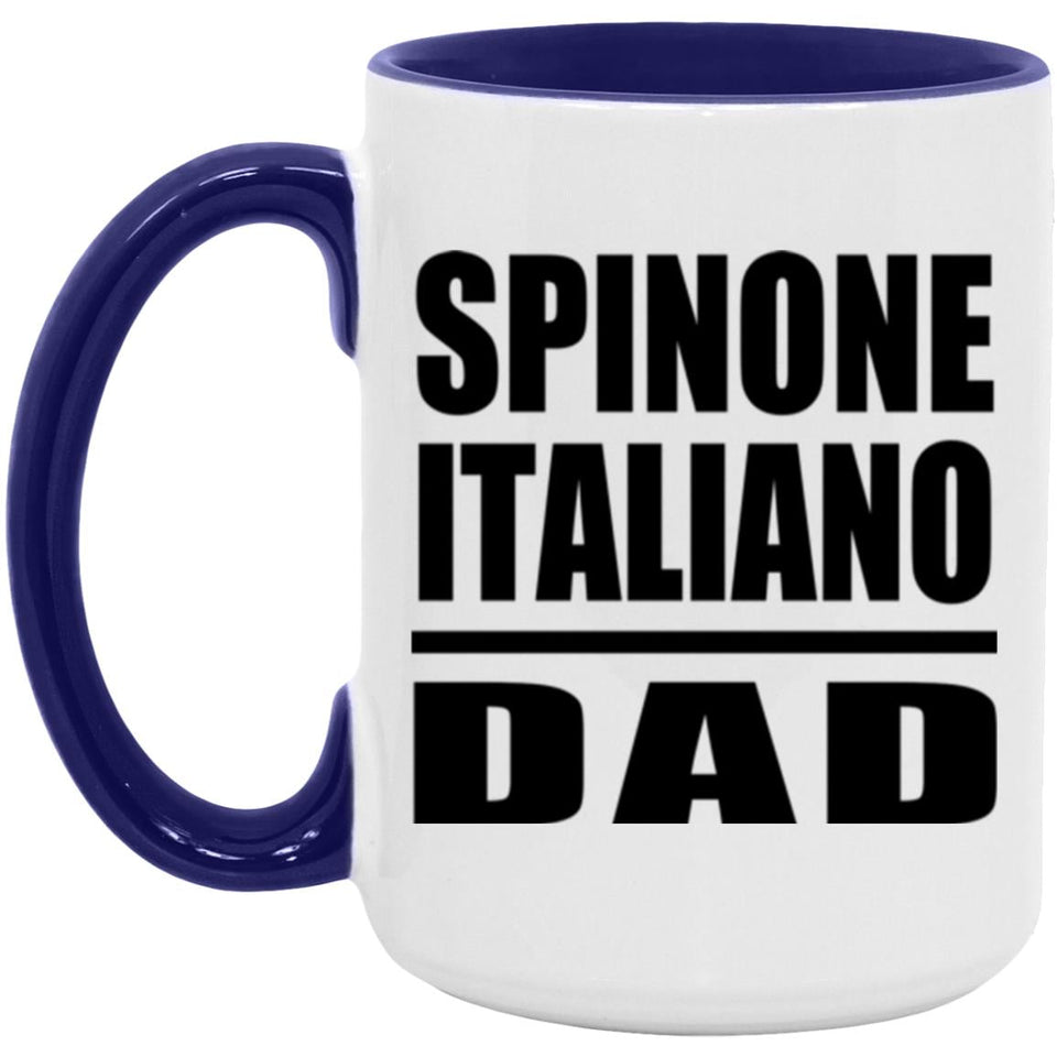 Spinone Italiano Dad - 15oz Accent Mug Purple