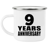 9th Anniversary 9 Years - 12oz Camping Mug
