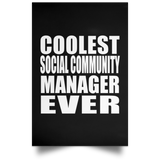 Coolest Social Community Manager Ever - Poster Portrait