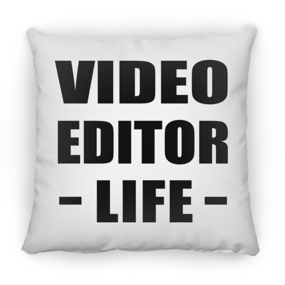 Video Editor Life - Throw Pillow