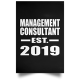 Management Consultant Established EST. 2019 - Poster Portrait