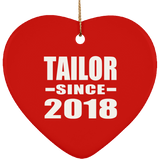 Tailor Since 2018 - Heart Ornament