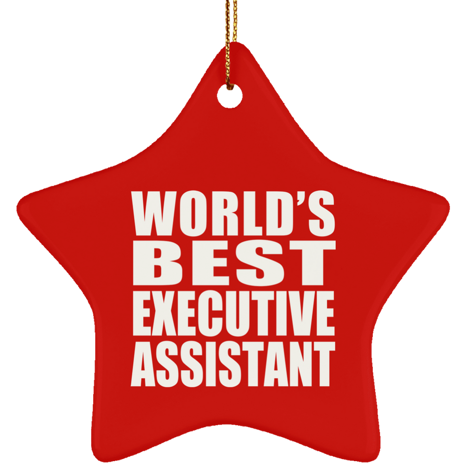World's Best Executive Assistant - Star Ornament