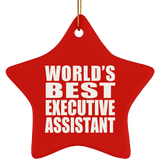 World's Best Executive Assistant - Star Ornament