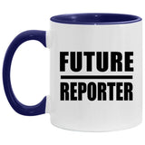 Future Reporter - 11oz Accent Mug Purple