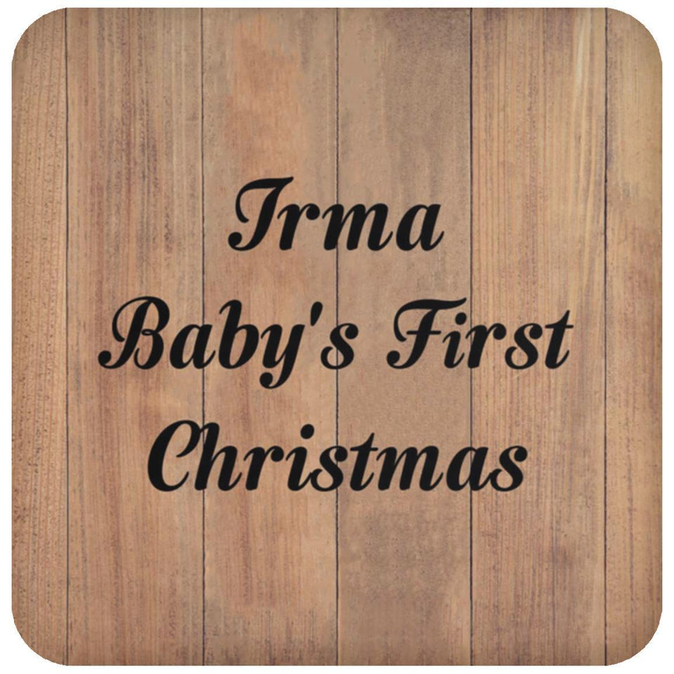Irma Baby's First Christmas - Drink Coaster C