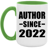 Author Since 2022 - 15oz Accent Mug Green