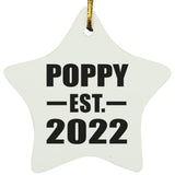 Poppy Established EST. 2022 - Star Ornament