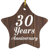 30th Anniversary 30 Years Anniversary - Star Ornament D