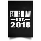 Father In Law Established EST. 2018 - Poster Portrait