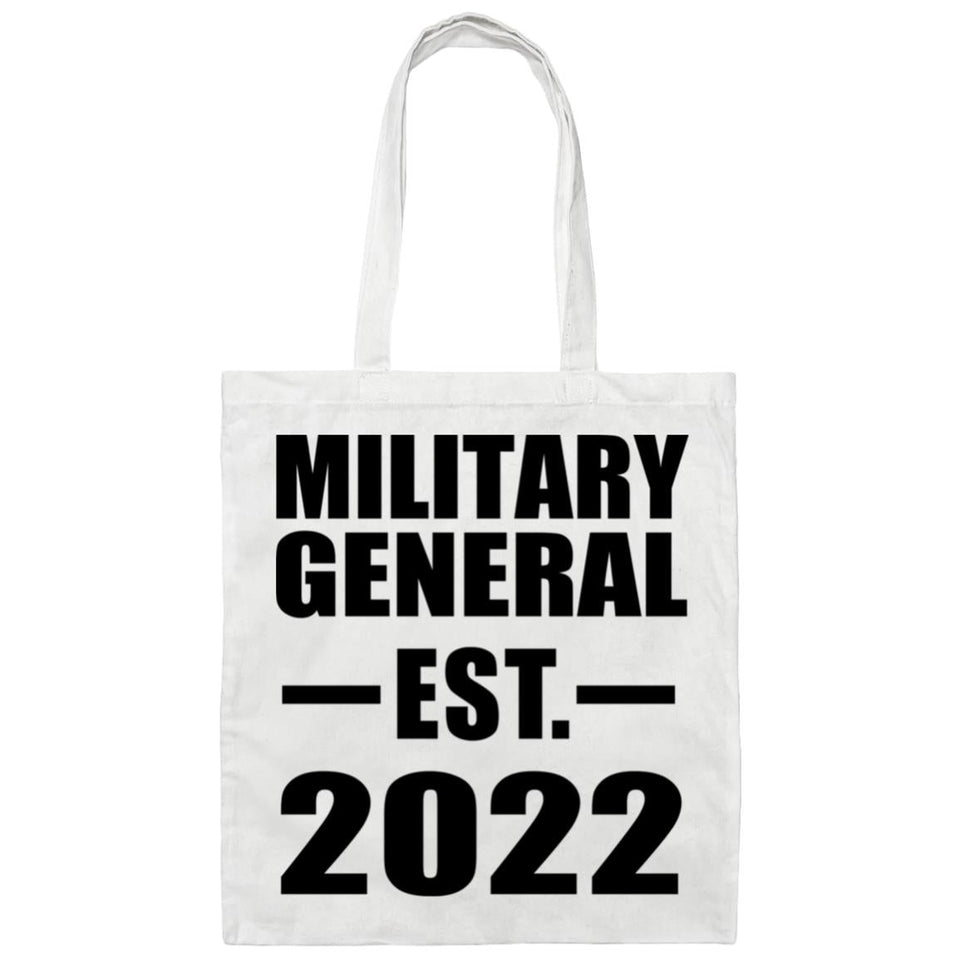 Military General Established EST. 2022 - Tote Bag White
