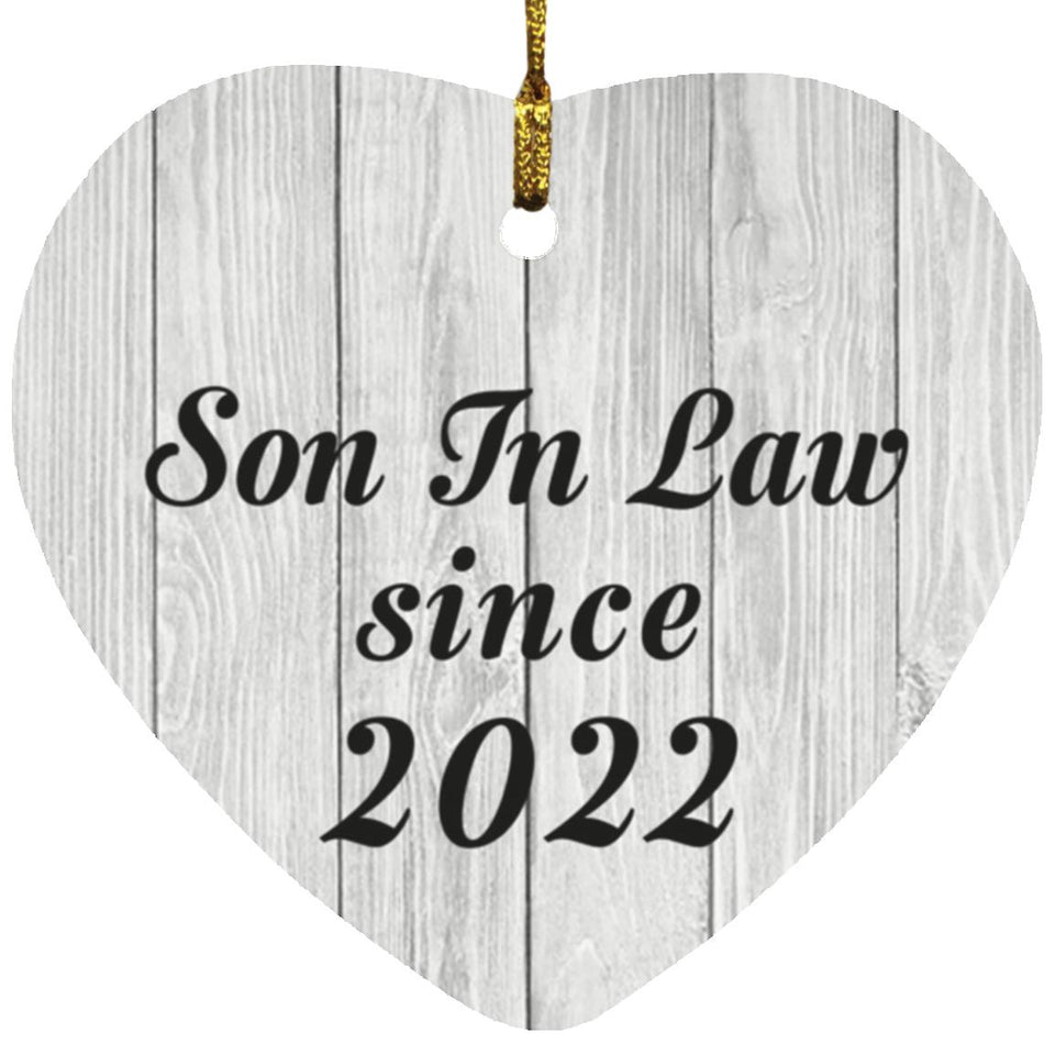 Son In Law Since 2022 - Heart Ornament F