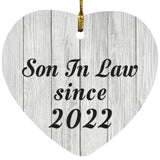 Son In Law Since 2022 - Heart Ornament F