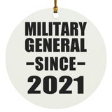Military General Since 2021 - Circle Ornament