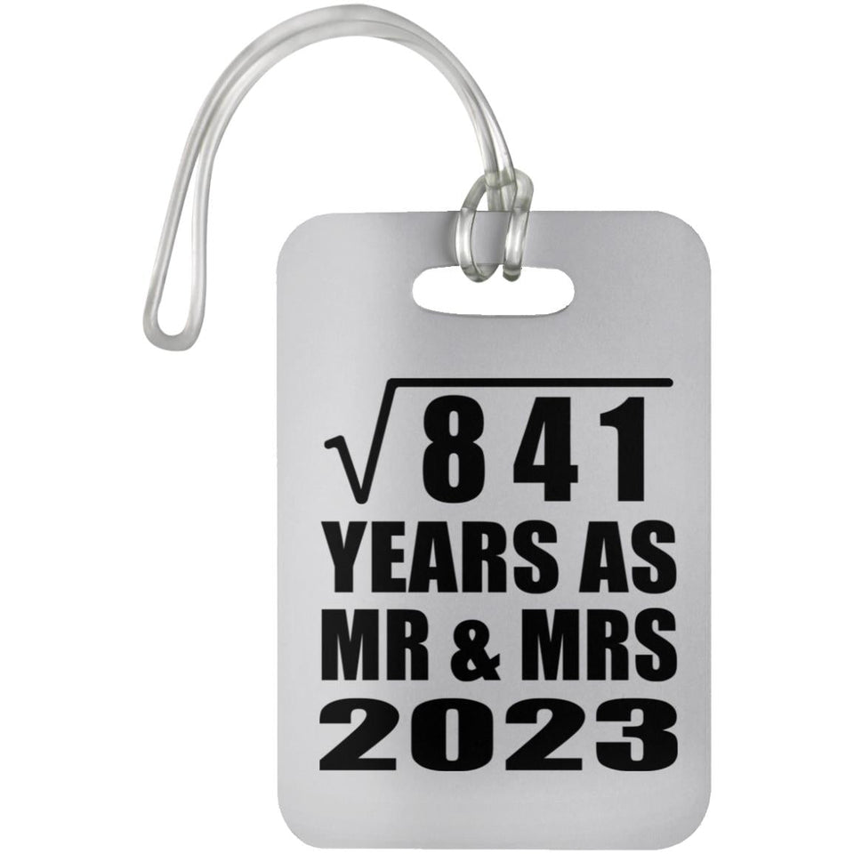 29th Anniversary Square Root of 841 Years As Mr & Mrs 2023 - Luggage Bag Tag