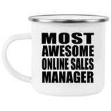 Most Awesome Online Sales Manager - 12oz Camping Mug