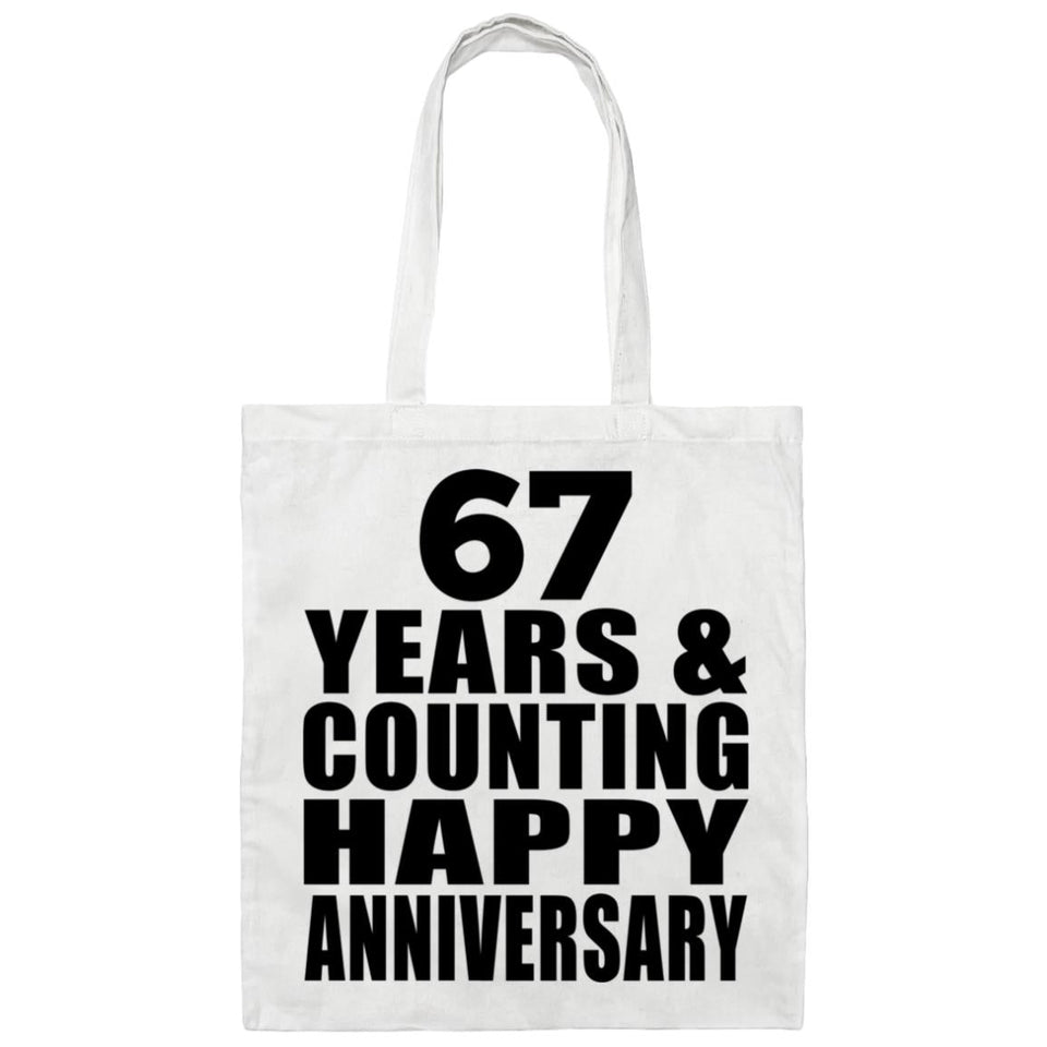 Happy 67th Anniversary 67 Years & Counting - Tote Bag White
