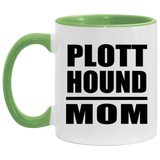 Plott Hound Mom - 11oz Accent Mug Green