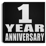 1st Anniversary 1 Year Anniversary - Canvas Square