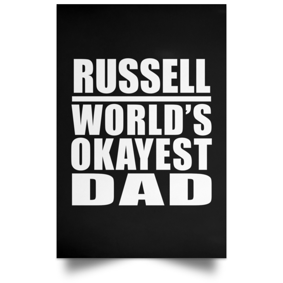 Russell World's Okayest Dad - Poster Portrait
