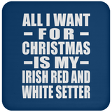 All I Want For Christmas Is My Irish Red And White Setter - Coaster